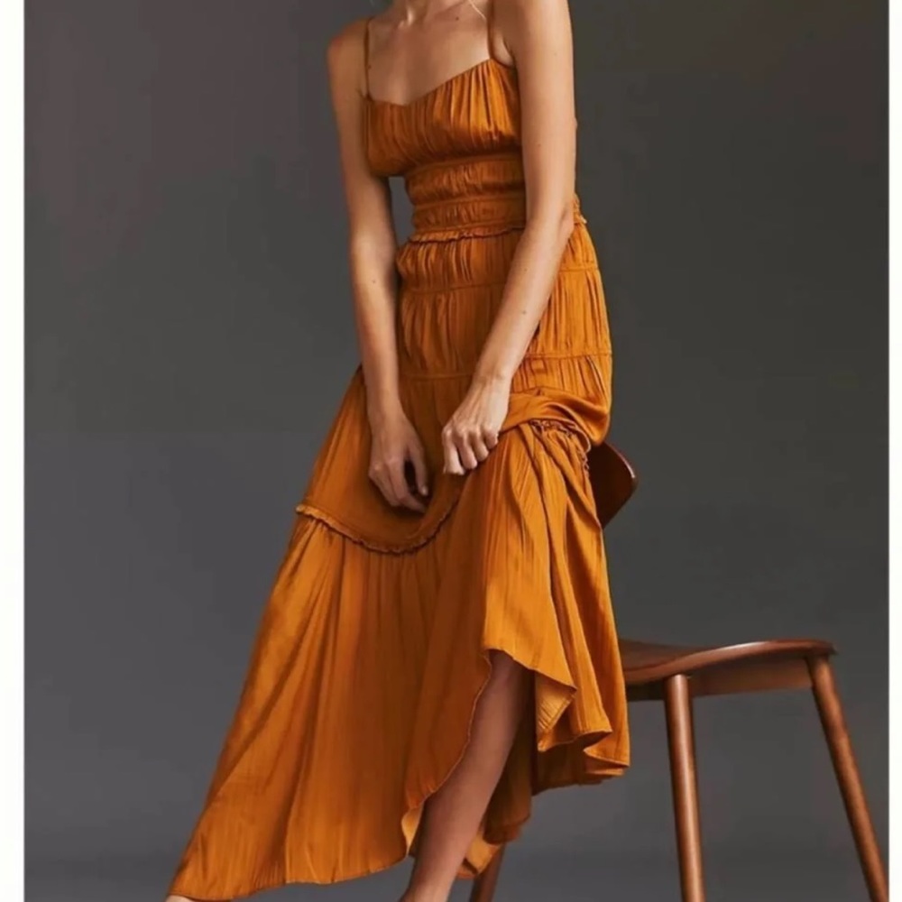 Bronze Anthropologie Handkerchief Dress